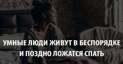 Умные люди живут в беспорядке и поздно ложатся спать - leprechaun.land