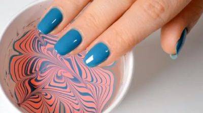 Водный маникюр: особенность, как сделать - beauty-lady.com.ua