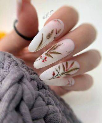 Нежный осенний маникюр - all-for-woman.com